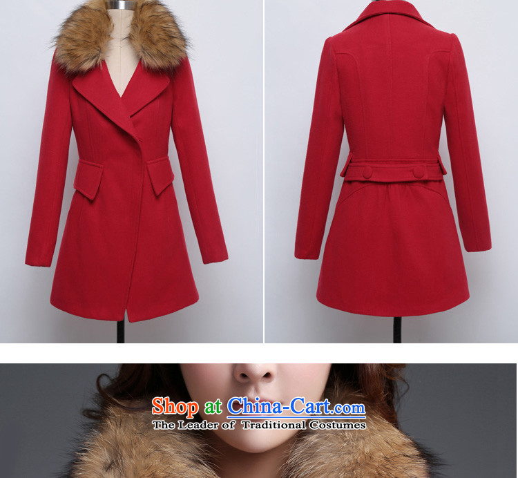 Gross? 2015 autumn and winter coats female new woolen coats in long? 